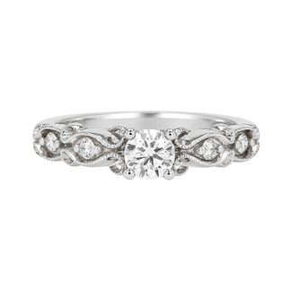 Utwo Bridal by Spicer Cole Vintage Round Brilliant Cut Diamond Engagement Ring