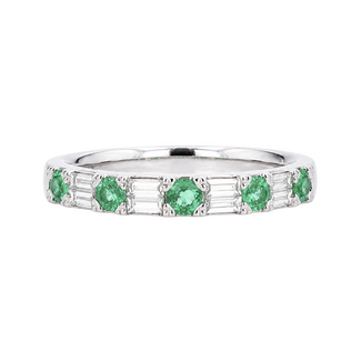 Colour by Spicer Cole Emerald & Diamond Band