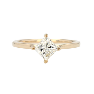 Beyond Round Bridal by Spicer Cole Compass-Set Princess Diamond Engagement Ring