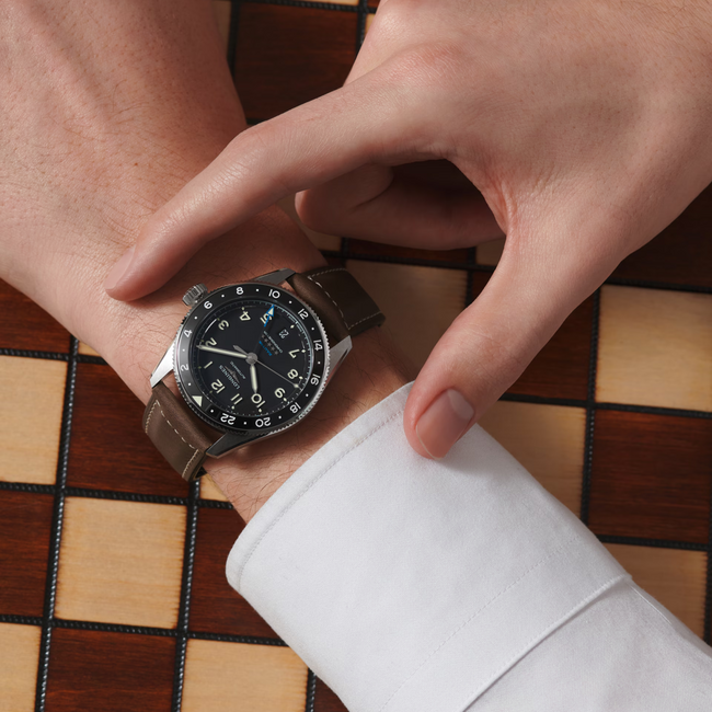 Longines Spirit Zulu Time GMT 39mm Automatic Watch