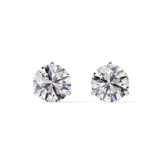 Everyday Diamonds by Spicer Cole Round Brilliant Cut Diamond Martini Stud Earrings
