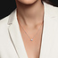 Solitaire Round Brilliant Cut Diamond Necklace in 18K White Gold