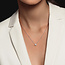 Solitaire Round Brilliant Cut Diamond Necklace in 18K White Gold