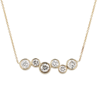 Viva by Spicer Cole Custom-Made Bezel-Set Round Brilliant Cut Diamond Necklace