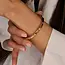 TI SENTO Classic Zirconia Bangle in Gold-Plated Sterling Silver