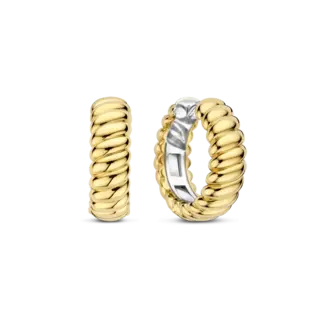 Ti Sento Ti Sento Vintage Ribbed Hoops