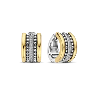 Ti Sento Ti Sento Structured Beaded Hoops