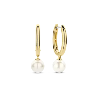 Ti Sento Ti Sento Pearl Hoops