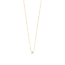 Ti Sento Classic Zirconia Necklace in Gold-Plated Sterling Silver
