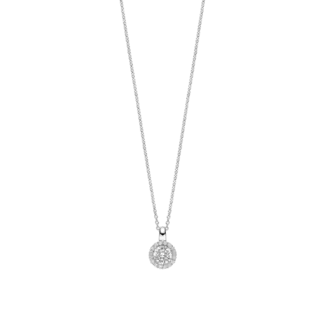 Ti Sento TI SENTO Classic Zirconia Halo Necklace