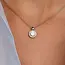 TI SENTO Classic Zirconia Halo Necklace in Sterling Silver