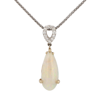 Colour by Spicer Cole Opal & Diamond Pendant