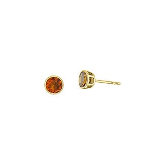 Colour by Spicer Cole Citrine Bezel-Set Stud Earrings