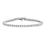 Round Brilliant Cut Diamond Tennis Bracelet in 14K White Gold