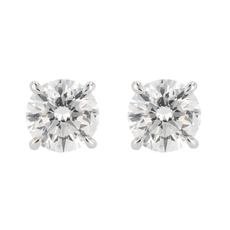 ExtraOrdinary Diamonds by Spicer Cole Round Brilliant Cut Diamond Stud Earrings