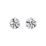 Round Brilliant Cut Diamond Martini Stud Earrings in 18K White Gold