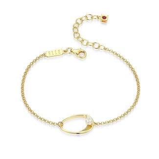 Elle Time & Jewellery Elle Wink Marquise CZ Open Oval Bracelet