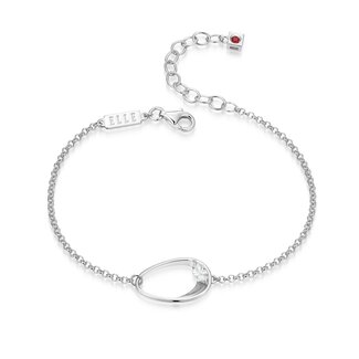 Elle Time & Jewellery Elle Wink Marquise CZ Open Oval Bracelet