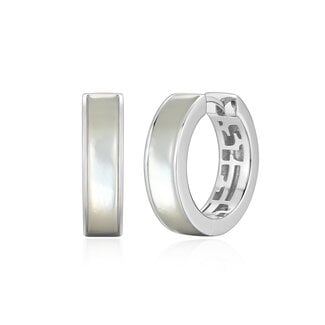 Elle Time & Jewellery Elle Vera Mother-of-Pearl Hoop Earrings