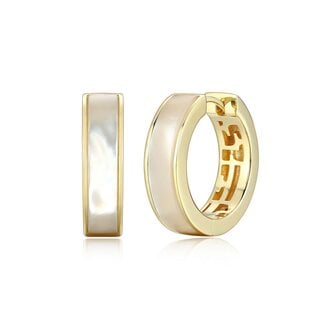 Elle Time & Jewellery Elle Vera Mother-of-Pearl Hoop Earrings