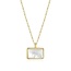 Elle Vera Mother-of-Pearl Necklace in Gold-Plated Sterling Silver
