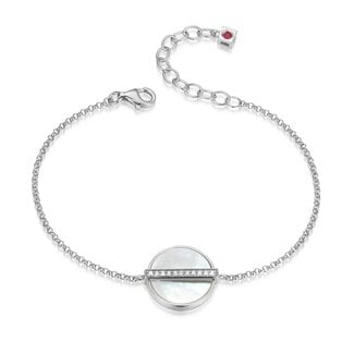 Elle Time & Jewellery Elle Lucency Mother-of-Pearl & CZ Bracelet