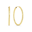 Dazzle Diamond Cut Sleeper Hoop Earrings in 10K