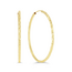 Dazzle Diamond Cut Sleeper Hoop Earrings in 10K
