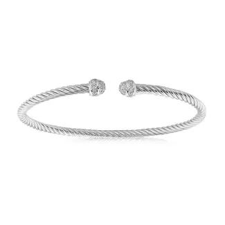 Miss Mimi by Yael Miss Mimi Pavé CZ Mini Twist Bangle