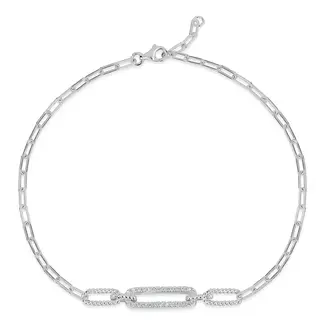 Miss Mimi by Yael Miss Mimi Rope Chain Link CZ Bracelet