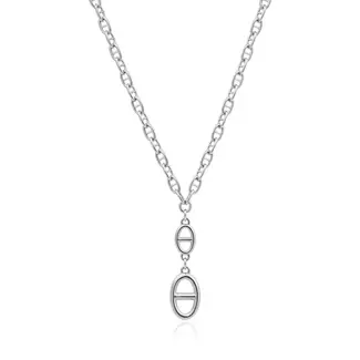 Miss Mimi by Yael Miss Mimi Oval Link Lariat Necklace