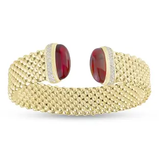 Miss Mimi by Yael Miss Mimi Mesh Cuff With Green Stones