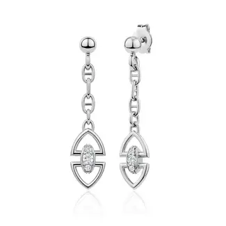 Miss Mimi by Yael Miss Mimi Heritage CZ Drop Stud Earrings