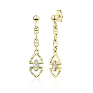 Miss Mimi by Yael Miss Mimi Heritage CZ Drop Stud Earrings