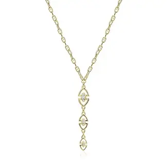 Miss Mimi by Yael Miss Mimi Heritage CZ Lariat Necklace