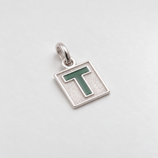 St. Thomas University T‑Rings St. Thomas University Small T-Pendant in Sterling Silver