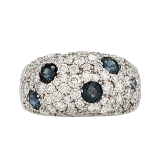 Colour by Spicer Cole Sapphire & Diamond Pavé Fashion Ring