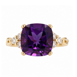 Colour by Spicer Cole Amethyst & Canadian Diamond Ring