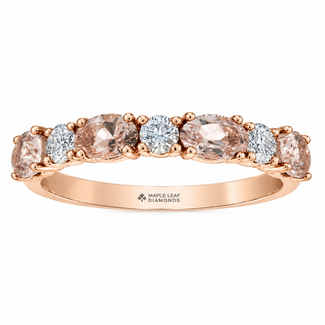 Colour by Spicer Cole Morganite & Canadian Diamond Band