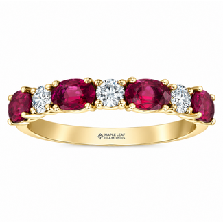 Colour by Spicer Cole Ruby & Canadian Diamond Band