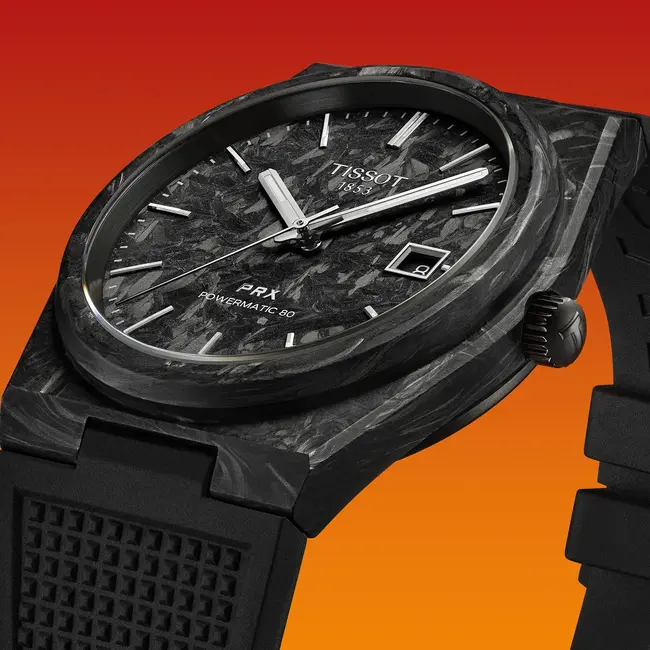 Tissot PRX Carbon 40.5mm Powermatic 80 Automatic Watch
