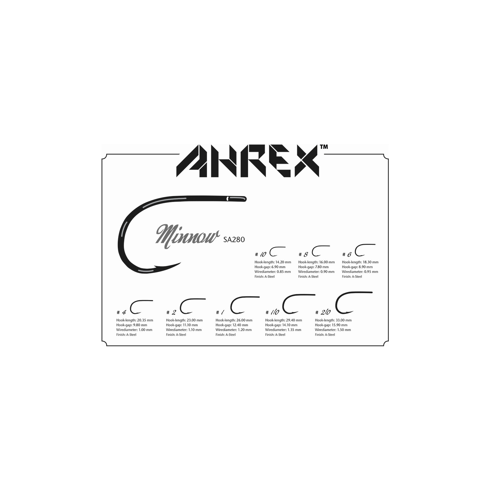 Ahrex Ahrex SA280 Minnow Hook