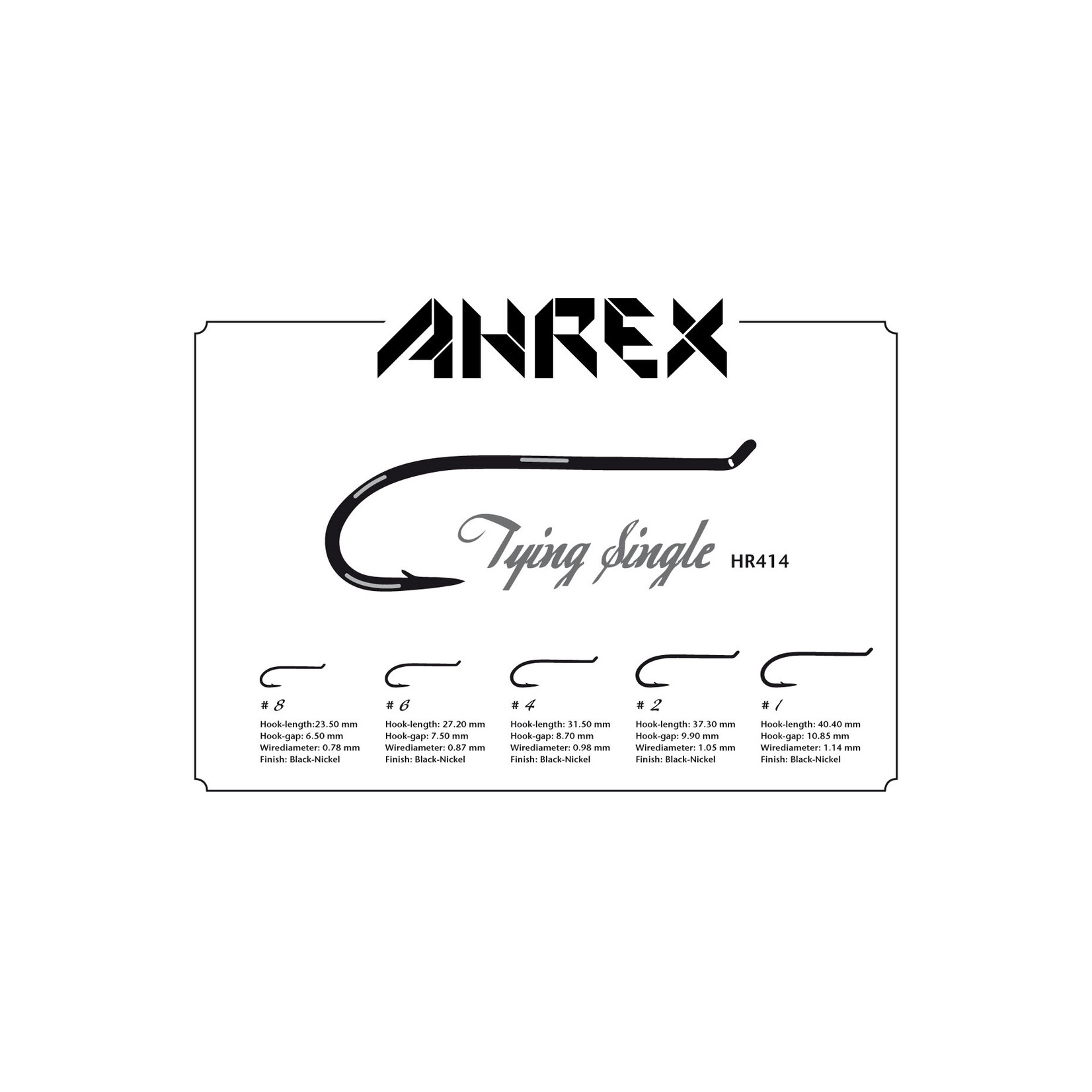 Ahrex Ahrex HR414 Tying Single Hook