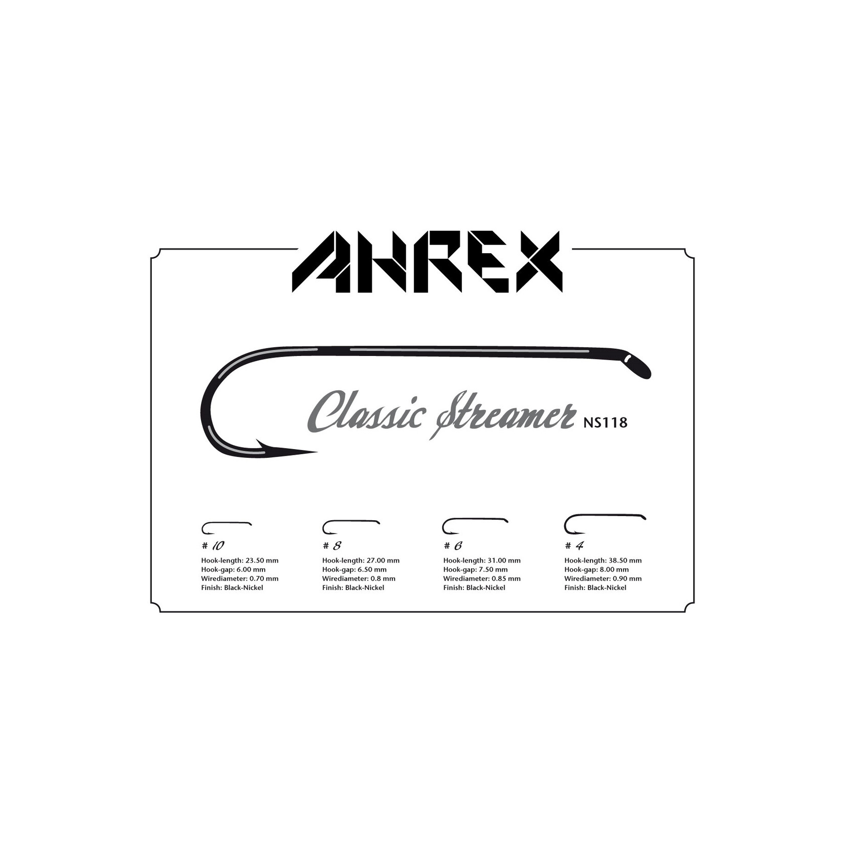 Ahrex Ahrex NS118 Classic Streamer Hook