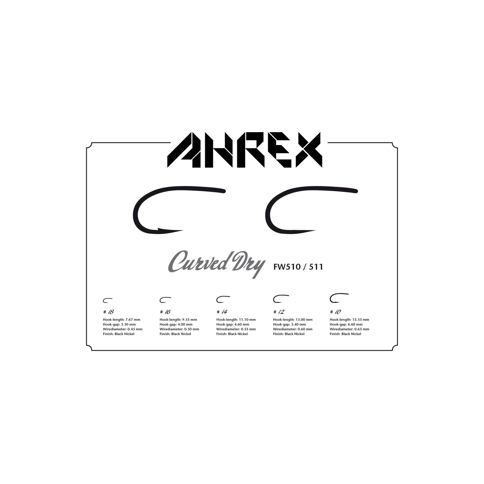 Ahrex Ahrex FW510 Curved Dry Fly Hook