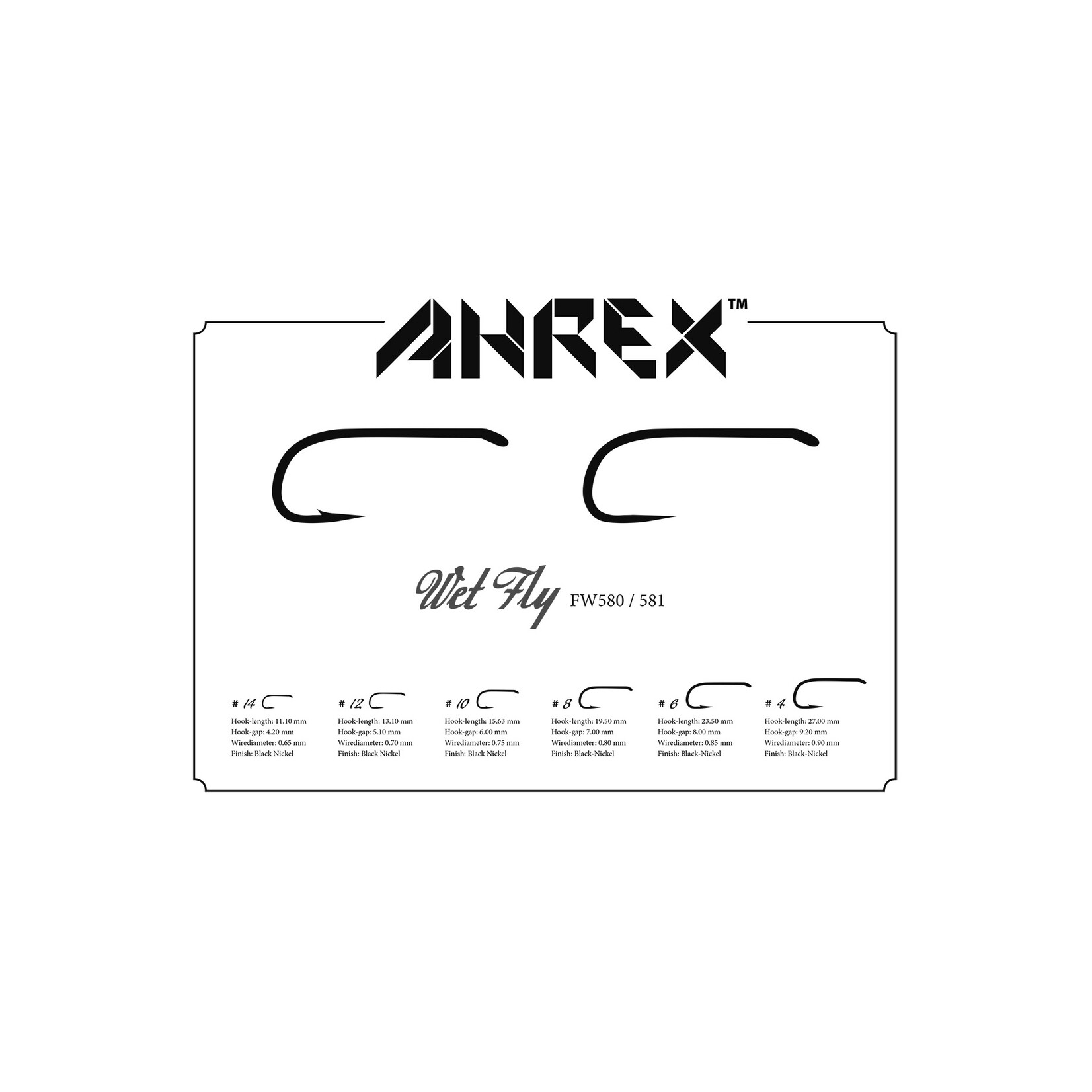 Ahrex Ahrex  FW580 Wet Fly Hook