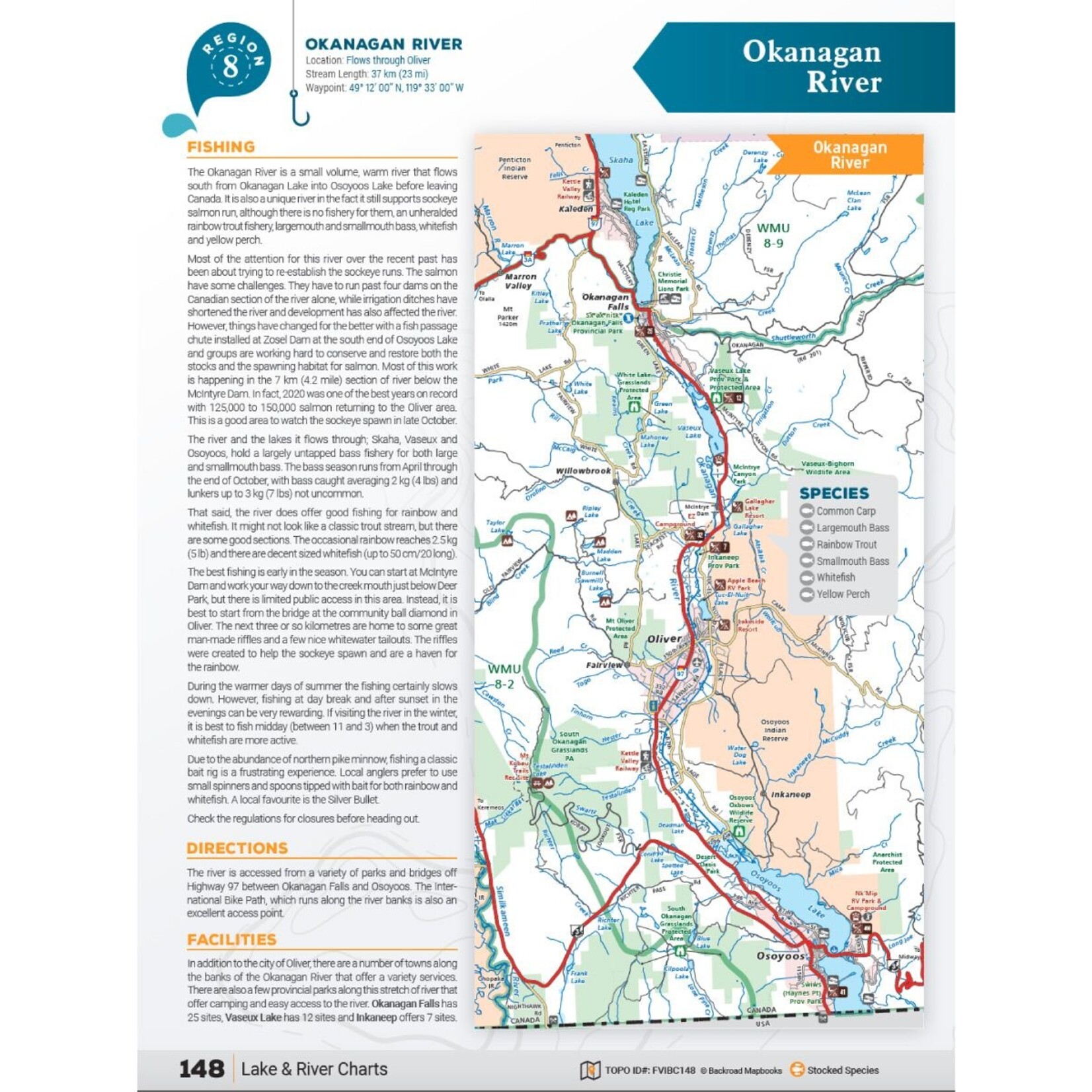 BRMP BRMB Thompson Okanagan BC Fishing Charts