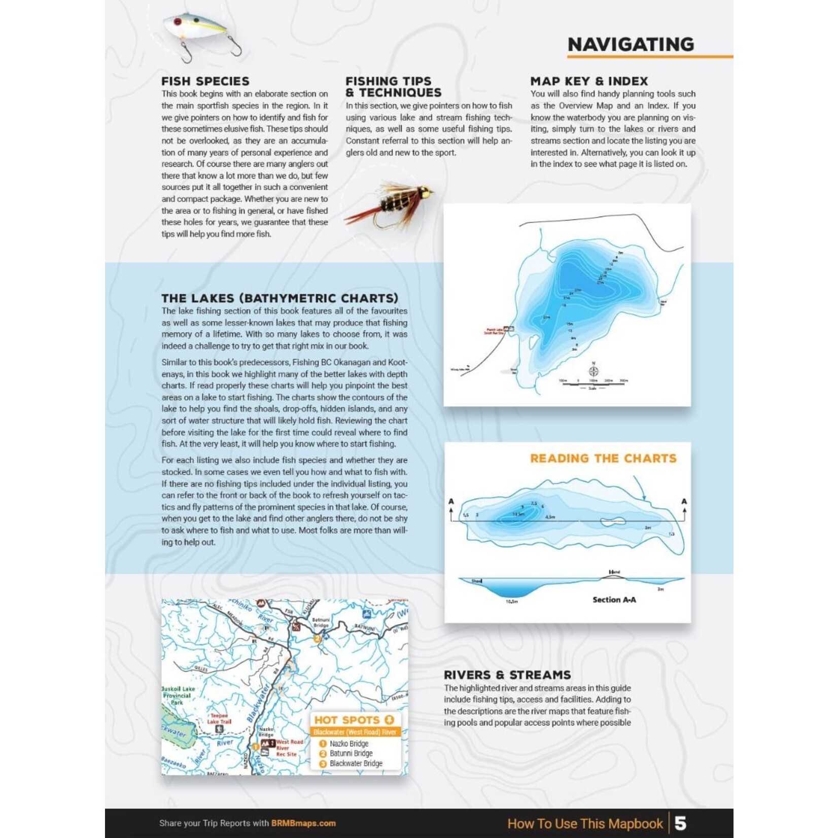 BRMP BRMB Cariboo Region BC Fishing Chart Collection 4th Edition