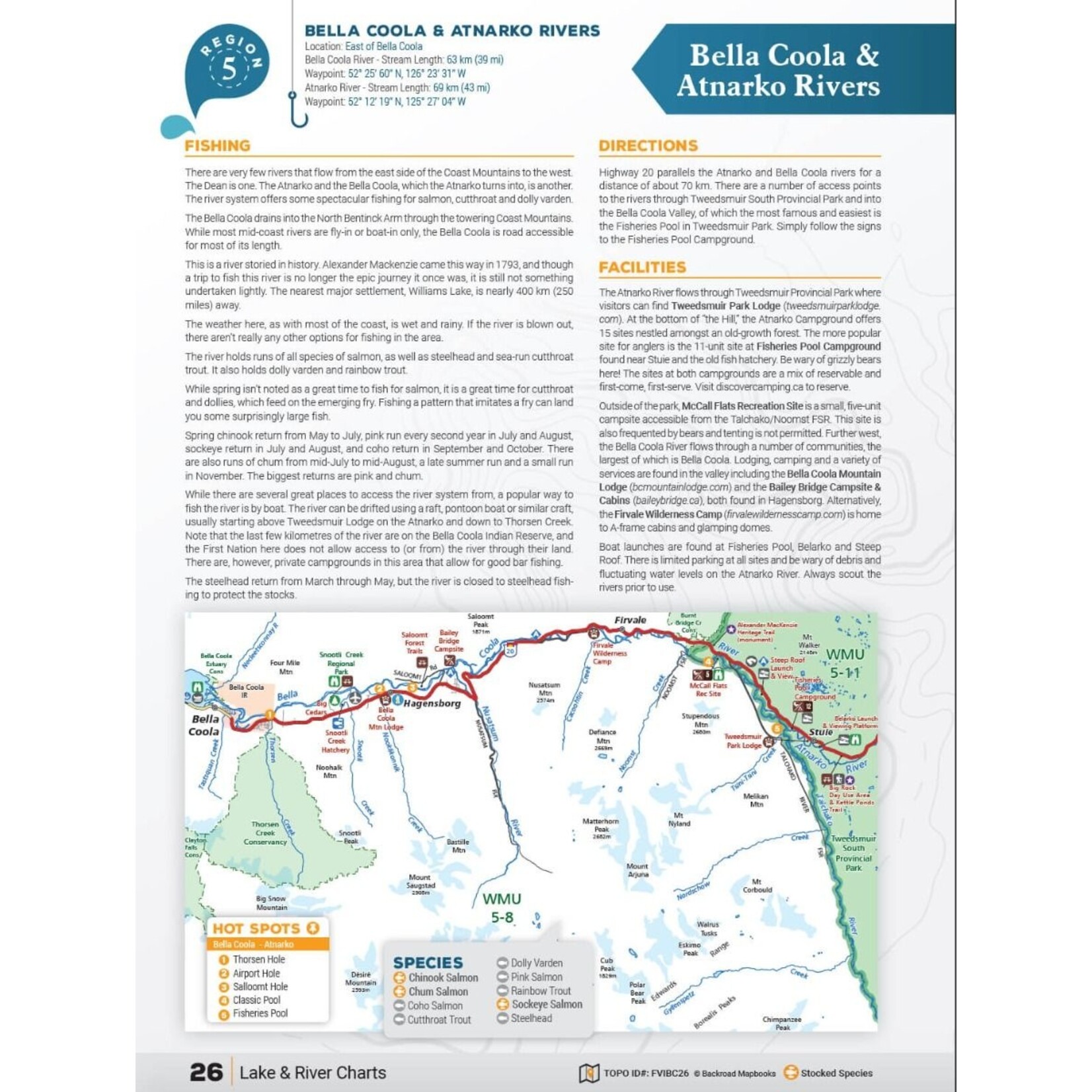 BRMP BRMB Cariboo Region BC Fishing Chart Collection 4th Edition