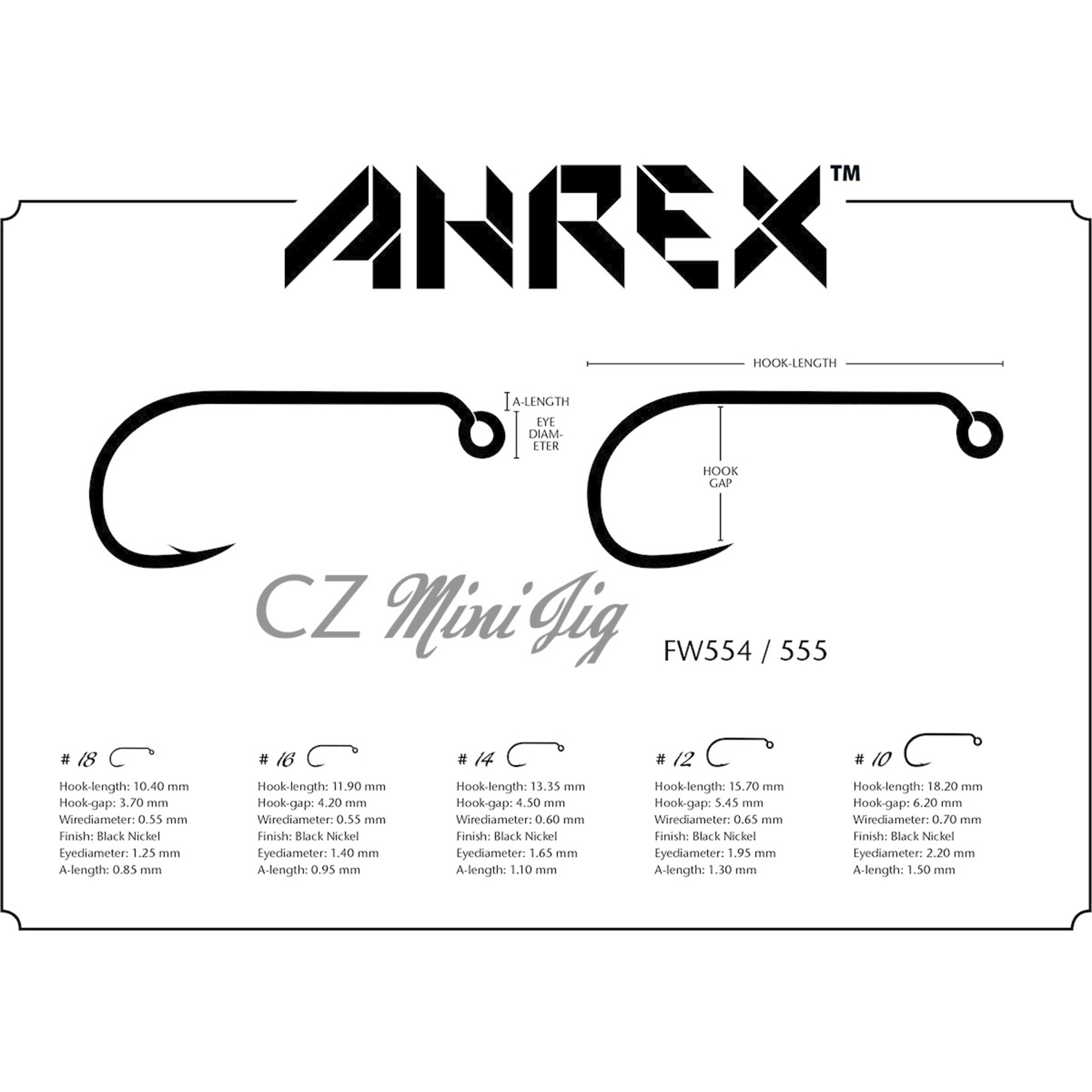 Ahrex Ahrex FW554 CZ Mini Jig Hook